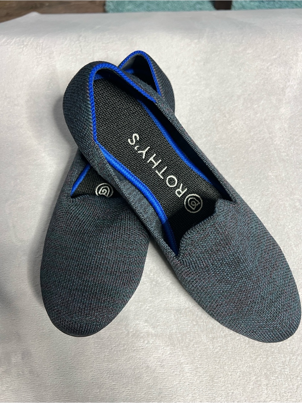 Rothy's Women’s Blue Knit Slip-On Shoes